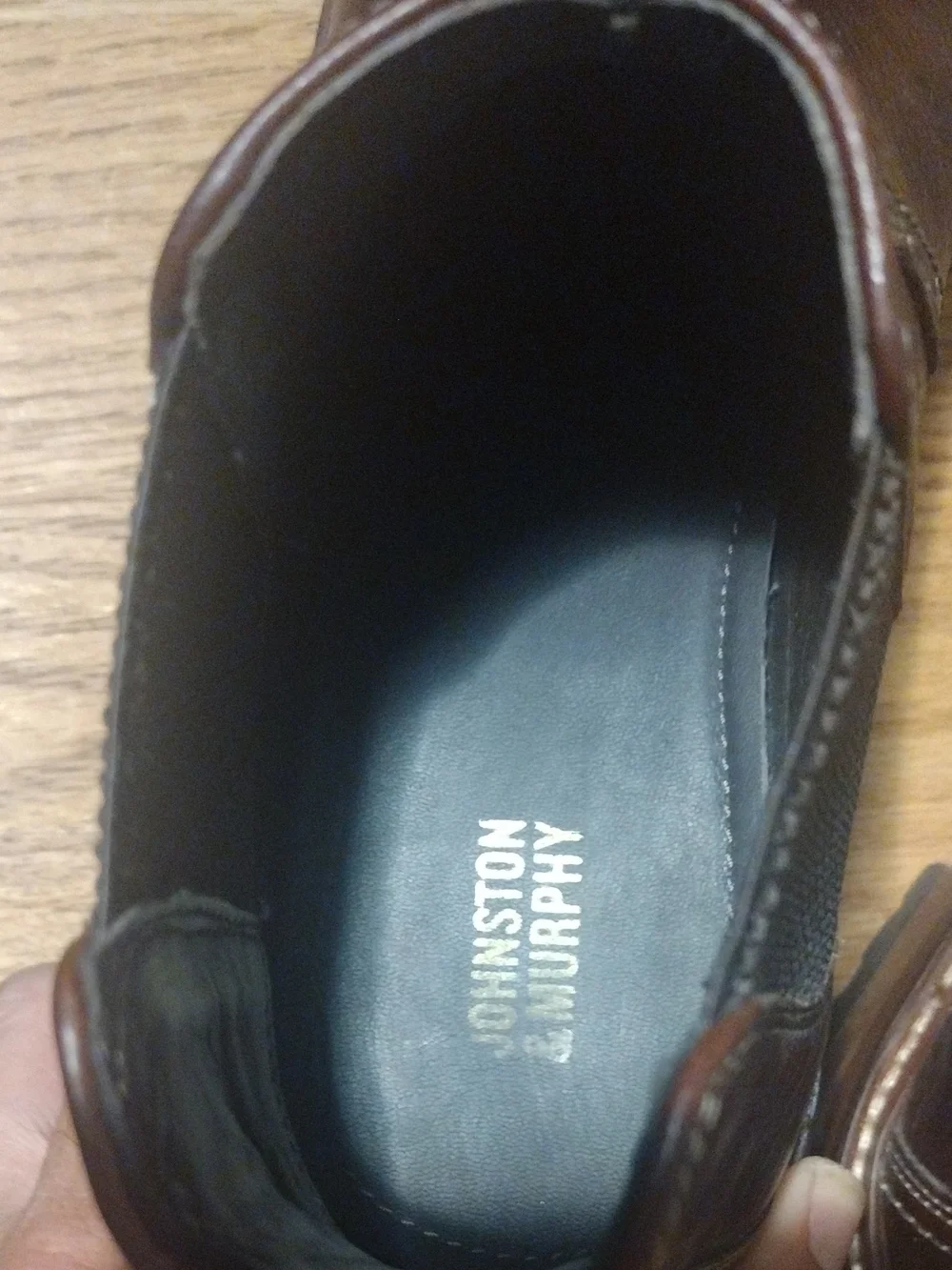 JOHNSTON & MURPHY Men's Size 8.5 Leather Upton Chelsea Style. VG Condition